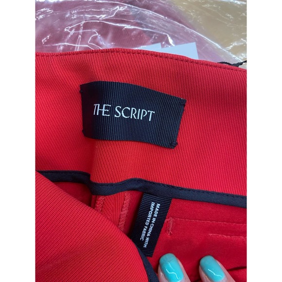 The Script Pants Style Marcella Color Framboise Size 6 - Picture 5 of 7